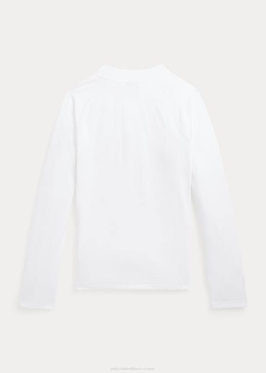 keramisk hvid børn Ralph Lauren præstationstrøje udslætsbeskytter Z426B6003