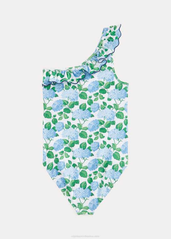 lenox hortensia blomster børn Ralph Lauren blomstret badedragt i et stykke med flæser Z426B7328