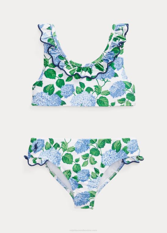 lenox hortensia blomster børn Ralph Lauren blomstret todelt badedragt med flæser Z426B6873