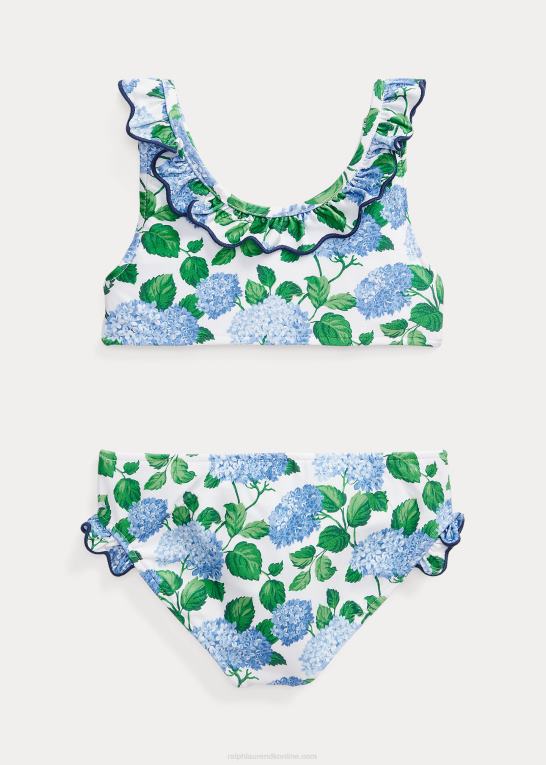 lenox hortensia blomster børn Ralph Lauren blomstret todelt badedragt med flæser Z426B6873