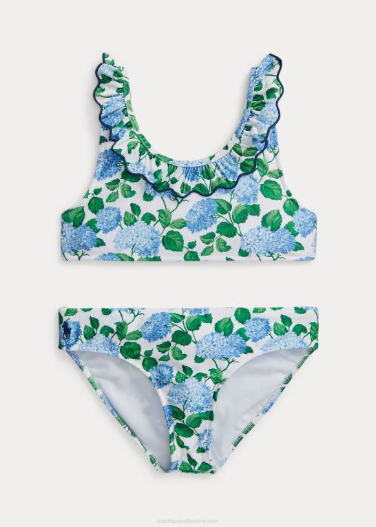 lenox hortensia blomster børn Ralph Lauren blomstret todelt badedragt med flæser Z426B7331