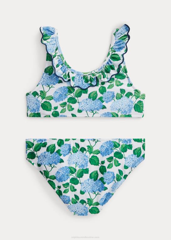 lenox hortensia blomster børn Ralph Lauren blomstret todelt badedragt med flæser Z426B7331