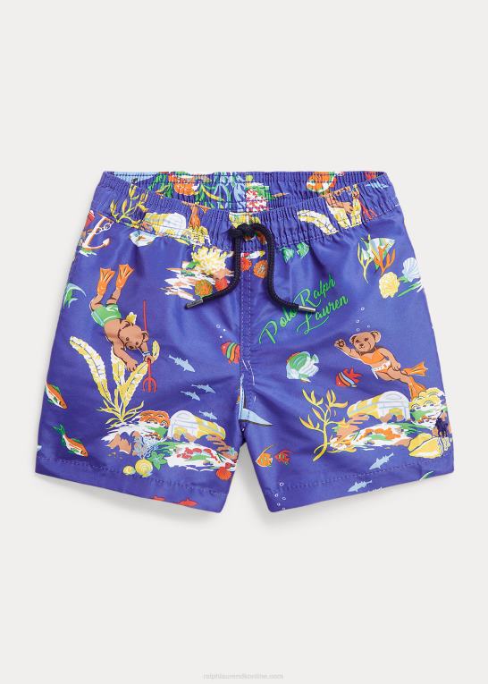 ligaer nedenfor børn Ralph Lauren rejsende polobjørn badebukser Z426B9780