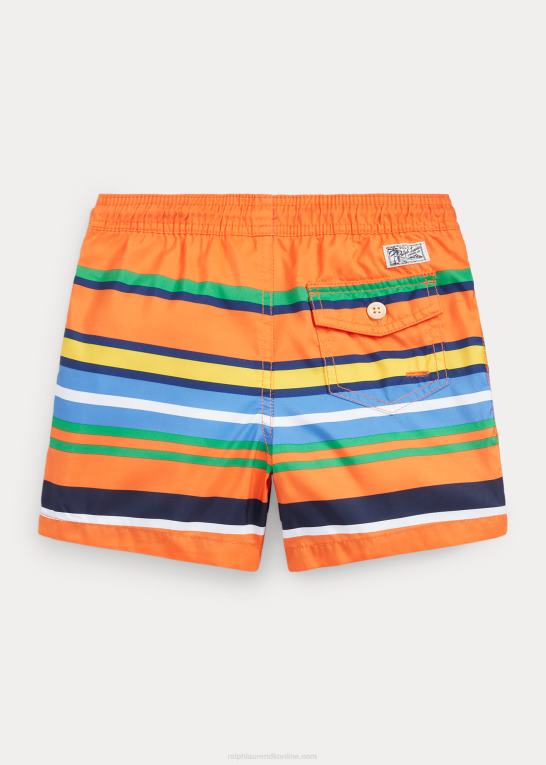 orange topstribe børn Ralph Lauren rejsende badebukser Z426B5820