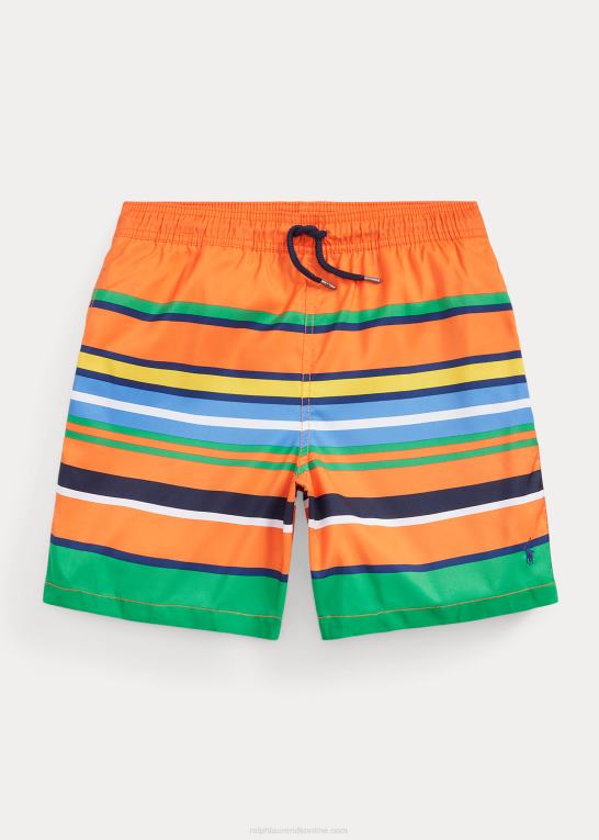 orange topstribe børn Ralph Lauren rejsende badebukser Z426B6158