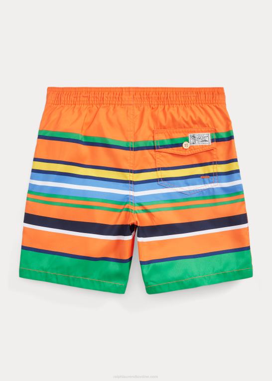 orange topstribe børn Ralph Lauren rejsende badebukser Z426B6158