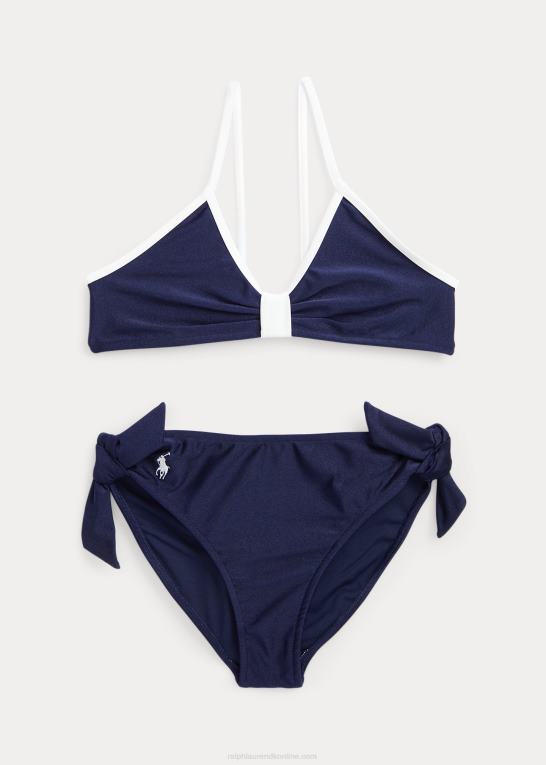 raffineret flåde børn Ralph Lauren nautisk stretch todelt badedragt Z426B7307