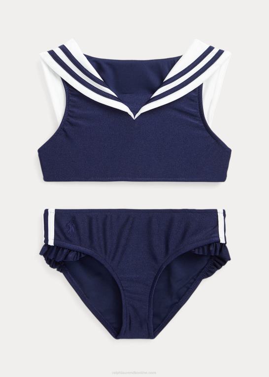 raffineret flåde børn Ralph Lauren nautisk stretch todelt badedragt Z426B9955