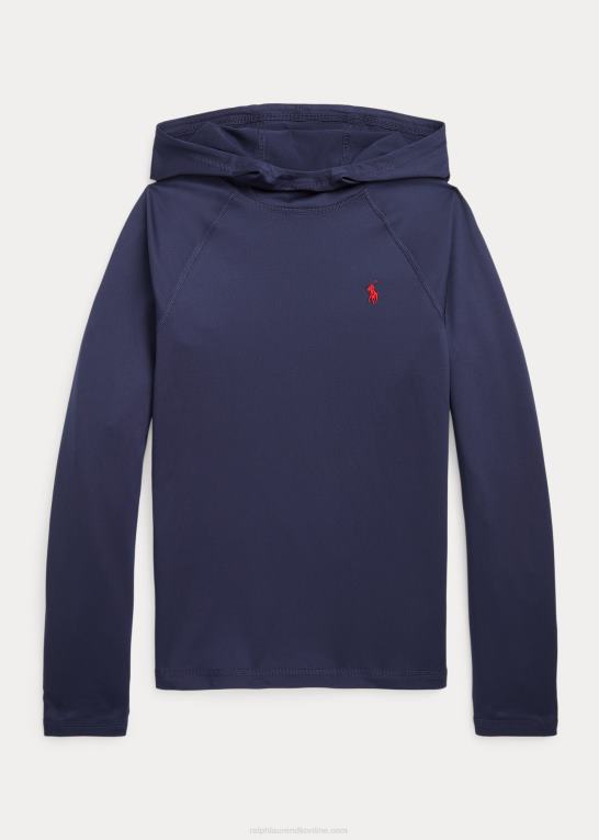 raffineret flåde børn Ralph Lauren ydeevne jersey hætte udslæt guard Z426B6238