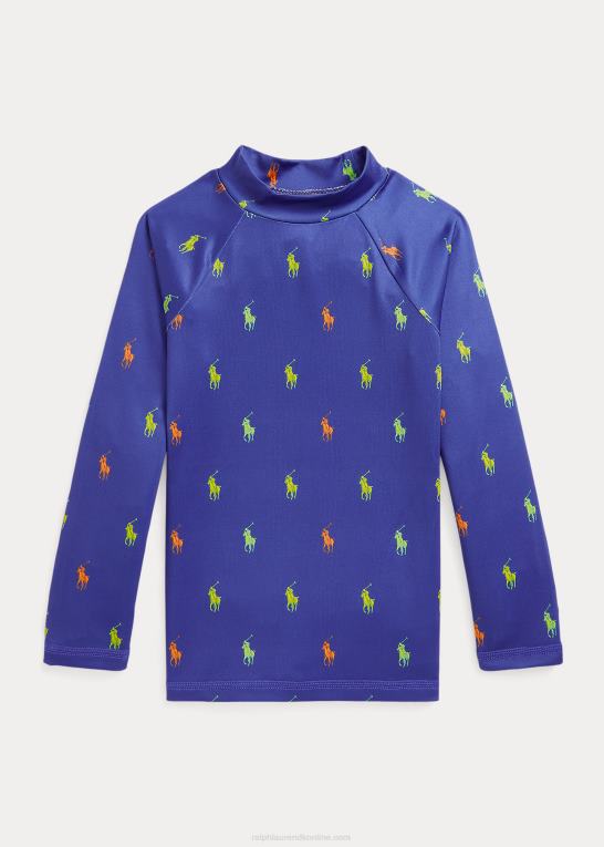 royal schiffli print børn Ralph Lauren polo pony performance jersey udslætsbeskytter Z426B5852