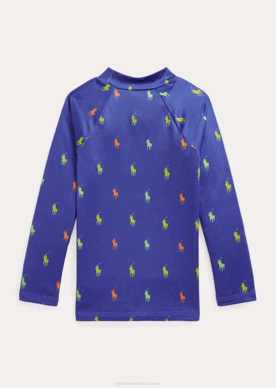 royal schiffli print børn Ralph Lauren polo pony performance jersey udslætsbeskytter Z426B5852