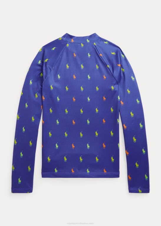 royal schiffli print børn Ralph Lauren polo pony performance jersey udslætsbeskytter Z426B6227