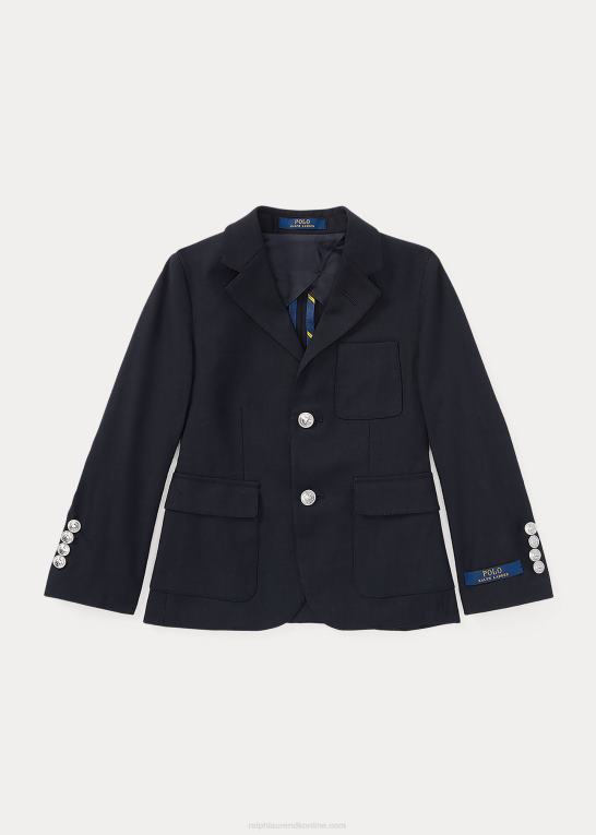 flåde børn Ralph Lauren stræk twill blazer Z426B5830