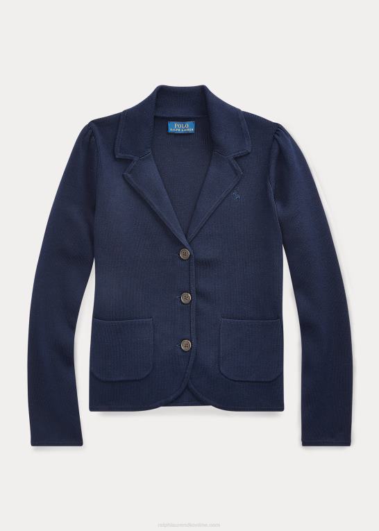 rl flåde børn Ralph Lauren strik blazer i bomuld Z426B7233