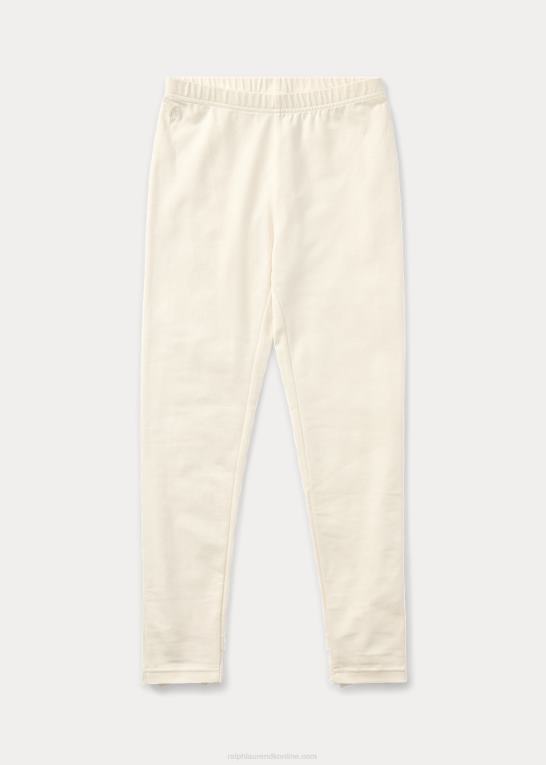 Olympia creme børn Ralph Lauren legging i jersey med ryg Z426B7643