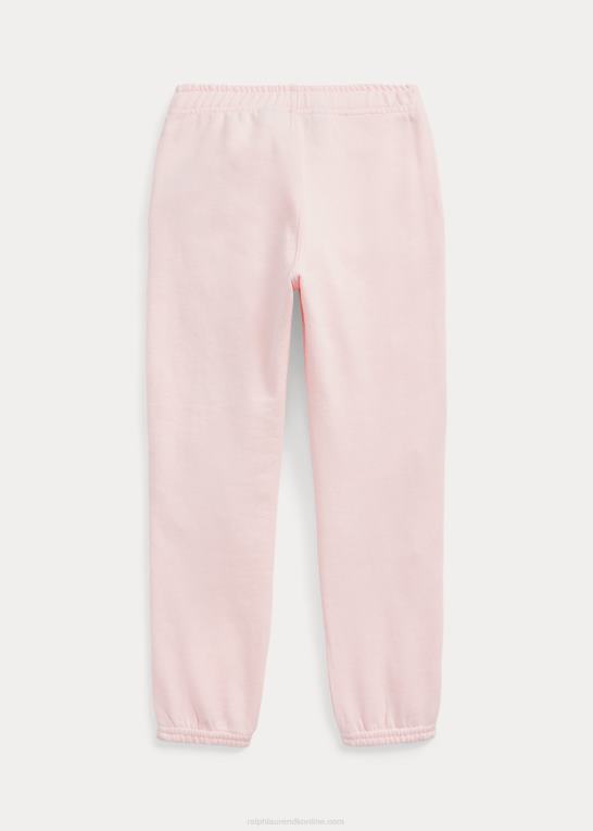 akacie lyserød børn Ralph Lauren stribet joggerbuks i fleece Z426B7436