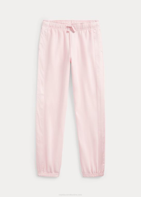 akacie lyserød børn Ralph Lauren stribet joggerbuks i fleece Z426B7607