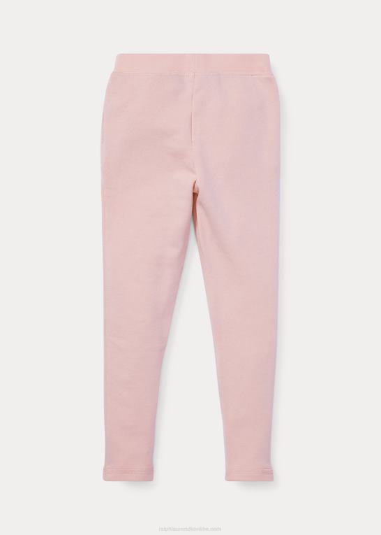 antydning af pink børn Ralph Lauren joggerbukser i fransk frotté Z426B6929