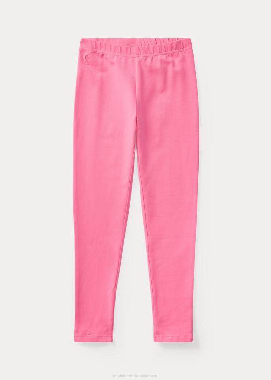 baja pink børn Ralph Lauren legging i jersey med ryg Z426B7639