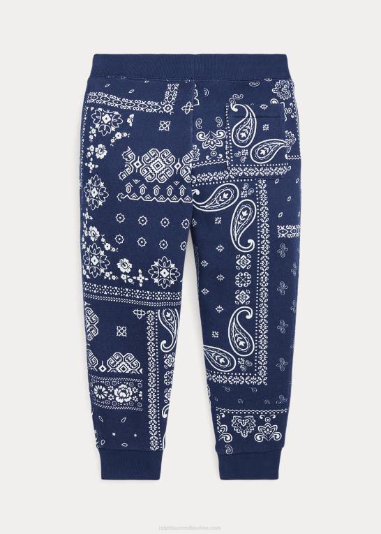 bandana print børn Ralph Lauren joggerbukser i fleece med bandana-tryk Z426B9908