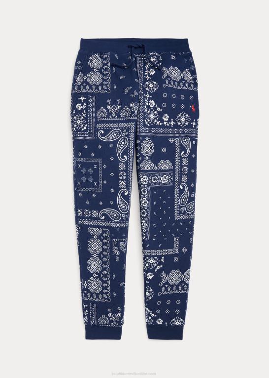 bandana print børn Ralph Lauren joggerbukser i fleece med bandana-tryk Z426B9933