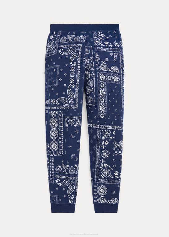 bandana print børn Ralph Lauren joggerbukser i fleece med bandana-tryk Z426B9933