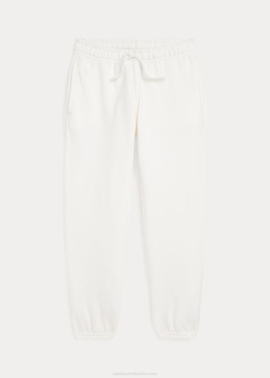 dækvask hvid børn Ralph Lauren fleece joggerbukser Z426B7386