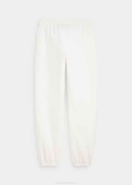 dækvask hvid børn Ralph Lauren fleece joggerbukser Z426B7549