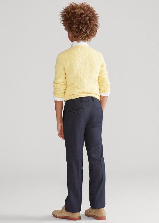 flåde børn Ralph Lauren letvægts uldbukser Z426B6581