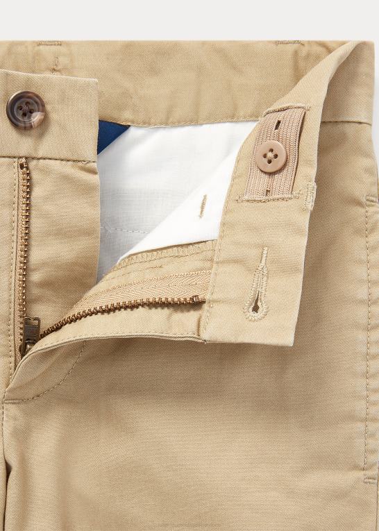 klassisk kaki børn Ralph Lauren lige pasform flex abrasion twill bukser Z426B5761