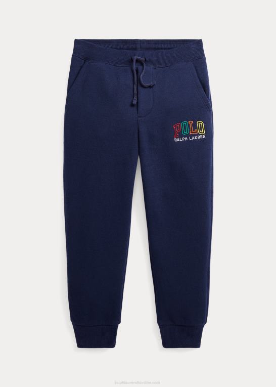 krydstogtflåde børn Ralph Lauren joggerbukser i fleece med logo Z426B6451