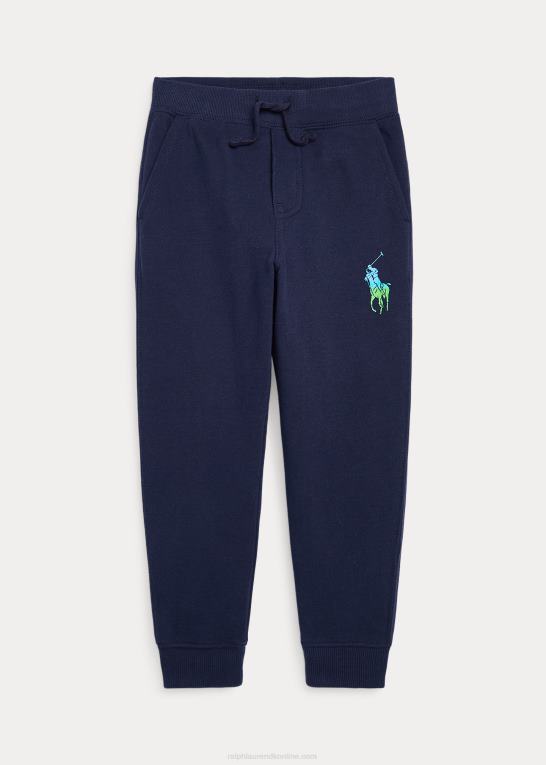 krydstogtflåde børn Ralph Lauren ombre stor pony fleece joggerbukser Z426B6503