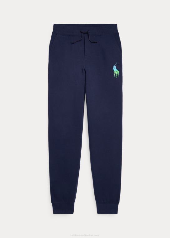 krydstogtflåde børn Ralph Lauren ombre stor pony fleece joggerbukser Z426B6639