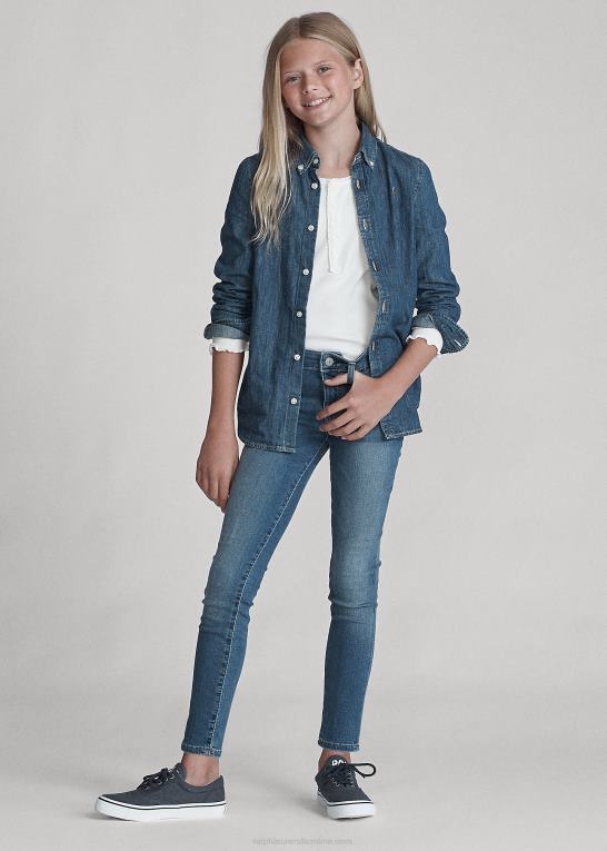 lucinda vask børn Ralph Lauren aubrie denim legging Z426B7512
