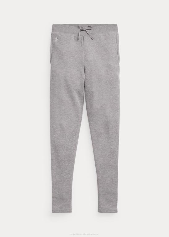lysegrå lyng børn Ralph Lauren joggerbukser i fransk frotté Z426B7031