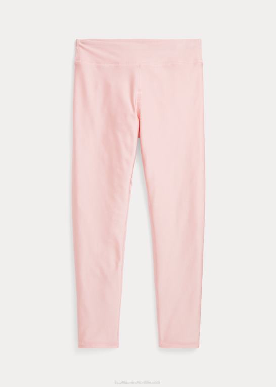 lyserødt sand børn Ralph Lauren legging i metallisk strækblanding Z426B7625