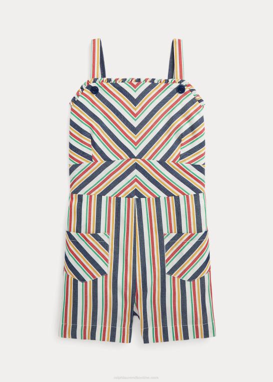 marineblå/rød multi børn Ralph Lauren stribet dobby bomuldsbukse Z426B7125