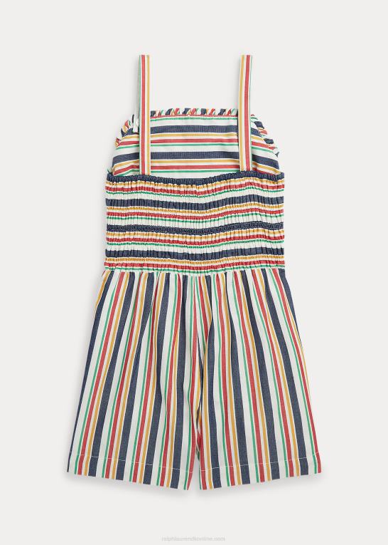 marineblå/rød multi børn Ralph Lauren stribet dobby bomuldsbukse Z426B7125