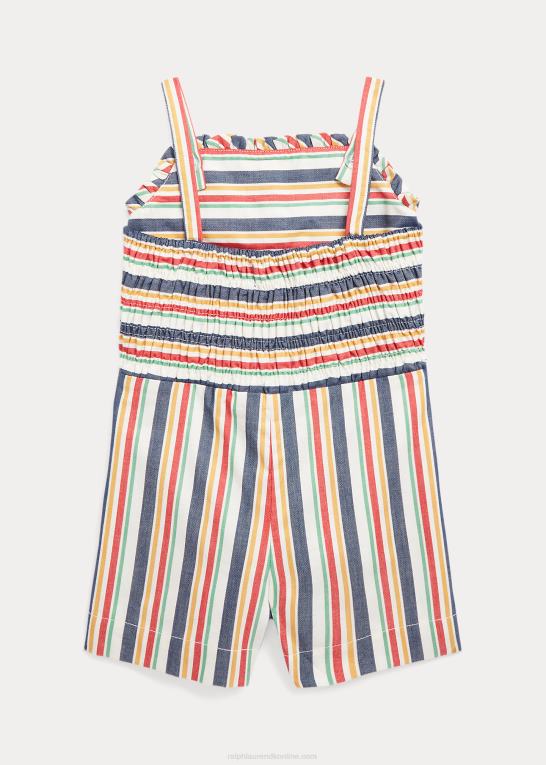 marineblå/rød multi børn Ralph Lauren stribet dobby bomuldsbukse Z426B9956