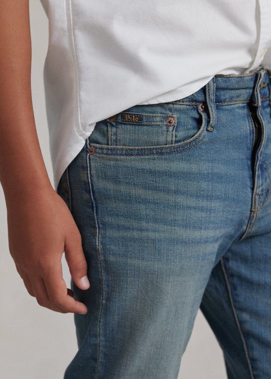 mott vask stretch børn Ralph Lauren hampton straight stretch jean Z426B6069