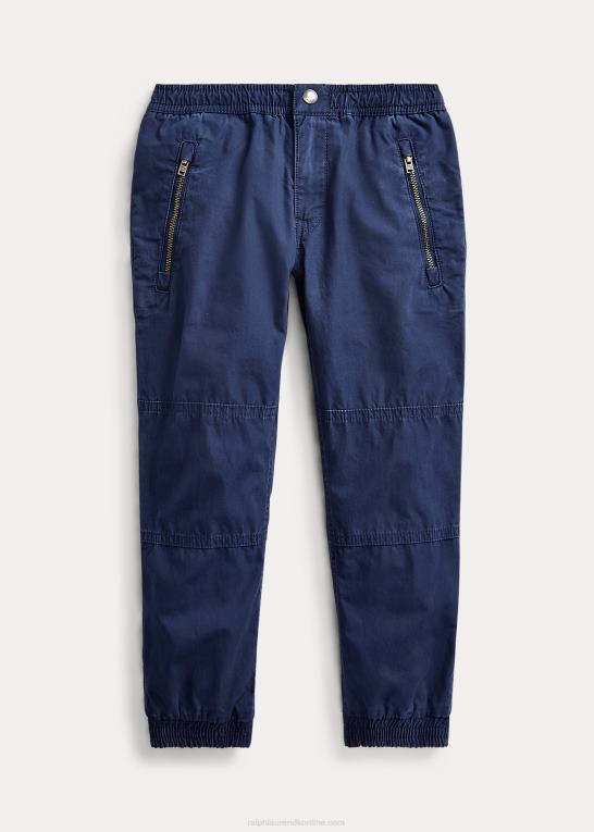 newport flåde børn Ralph Lauren joggerbukser i bomuld poplin Z426B5922