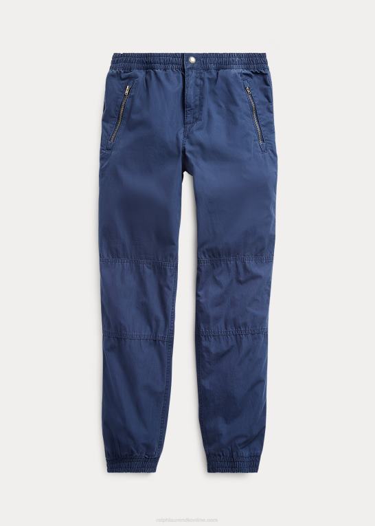newport flåde børn Ralph Lauren joggerbukser i bomuld poplin Z426B6047