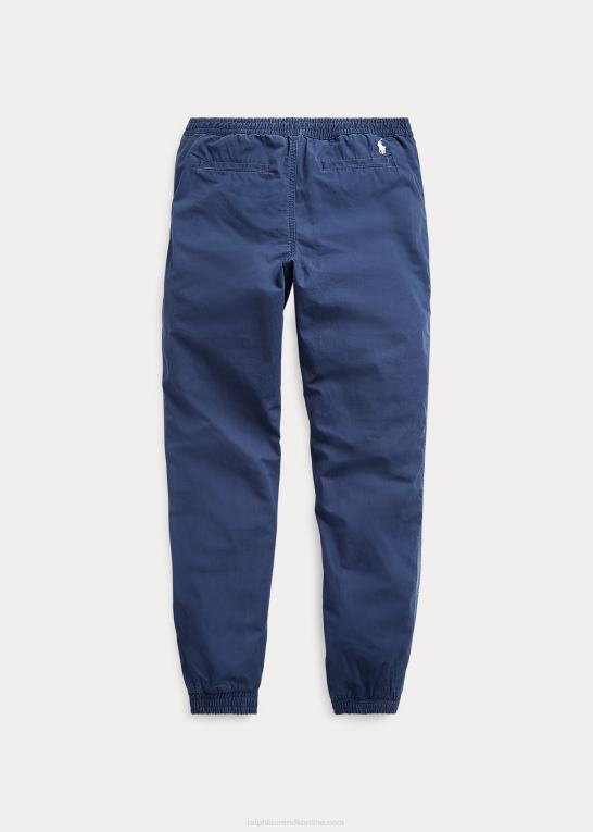 newport flåde børn Ralph Lauren joggerbukser i bomuld poplin Z426B6047