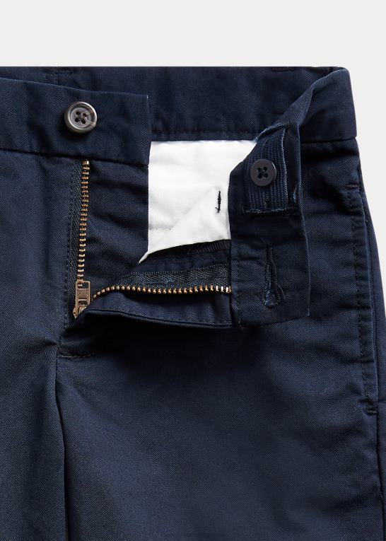 newport flåde børn Ralph Lauren lige pasform flex abrasion twill bukser Z426B5760