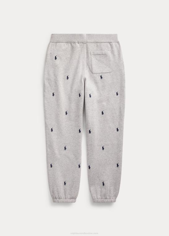 og over lyng/lyserød børn Ralph Lauren joggerbukser i pony fleece Z426B6299