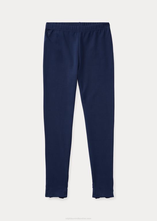 raffineret flåde børn Ralph Lauren legging i jersey med ryg Z426B7644