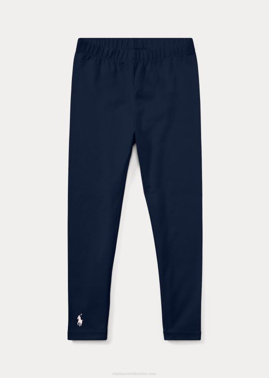 raffineret flåde børn Ralph Lauren legging i stretch jersey Z426B6934