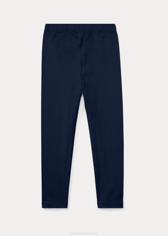 raffineret flåde børn Ralph Lauren legging i stretch jersey Z426B6934