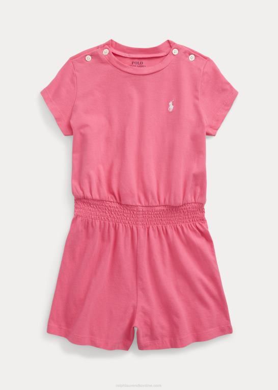 ørken pink børn Ralph Lauren bomuldsjersey romper Z426B7357