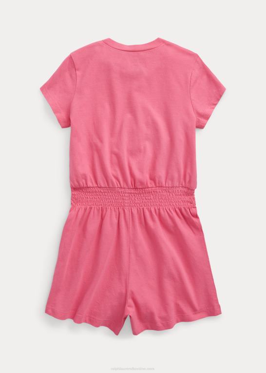 ørken pink børn Ralph Lauren bomuldsjersey romper Z426B7357